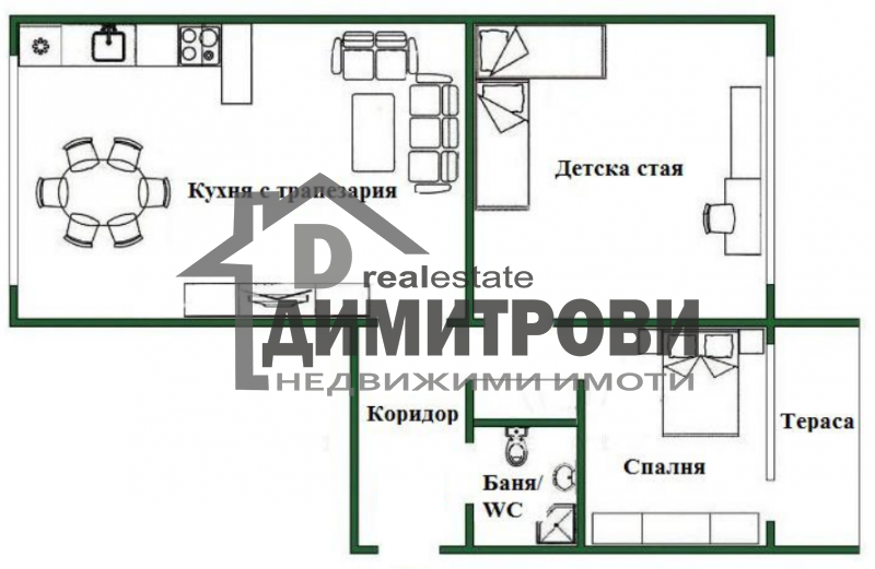 Продава 3-стаен апартамент,кв.Левски